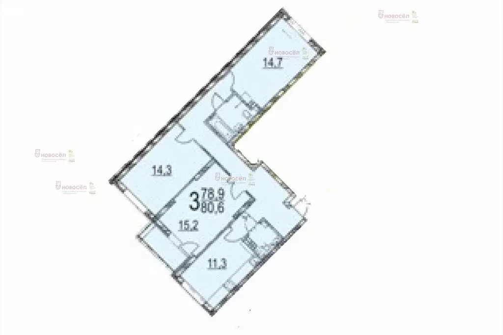 3-комнатная квартира: Екатеринбург, улица Краснолесья, 149 (78 м) - Фото 1