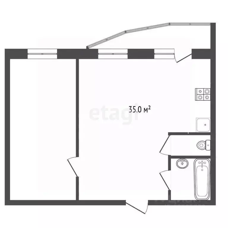 2-к кв. Тамбовская область, Тамбов Мичуринская ул., 128В (63.1 м) - Фото 1