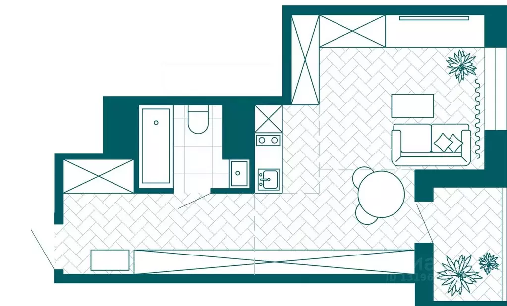 1-к кв. Хабаровский край, Хабаровск Конечный пер., 2В (36.42 м) - Фото 1