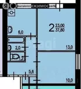 2-комнатная квартира: Москва, улица 800-летия Москвы, 11к5 (39.2 м) - Фото 1