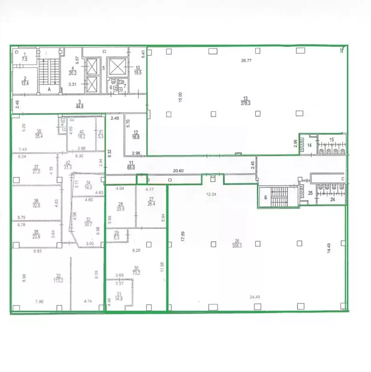 Офис в Москва Бауманская ул., 6С2 (2030 м) - Фото 1