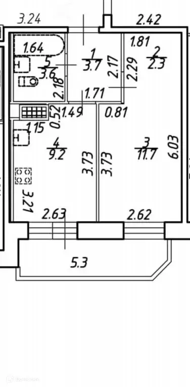 Продаётся 1-к квартира, 30.4 м - Фото 1