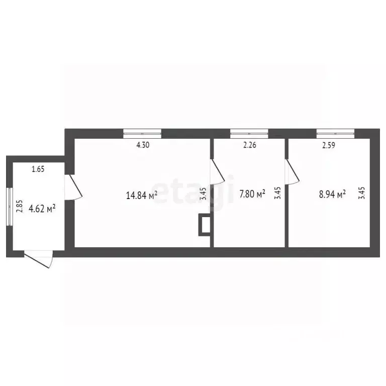 Дом в Воронежская область, Борисоглебск ул. Максима Горького, 9 (39 м) - Фото 2