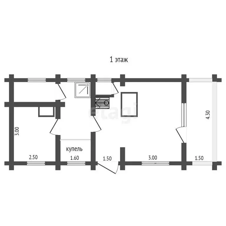 Дом в Коряжма, улица Кирова (64 м) - Фото 2