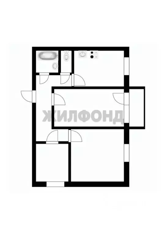 3-к кв. Томская область, Томск Черемошники мкр, пер. Светлый, 30 (59.2 ... - Фото 0