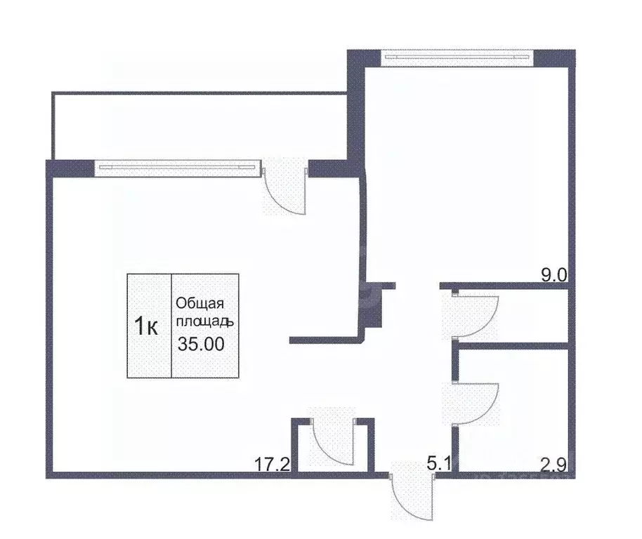 1-к кв. Костромская область, Кострома Венеция мкр, 14 (38.0 м) - Фото 1