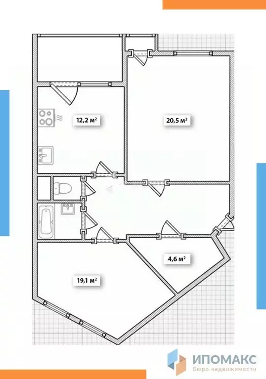 2-к кв. Москва д. Ивановское, ул. Семена Гордого, 3 (72.2 м) - Фото 1