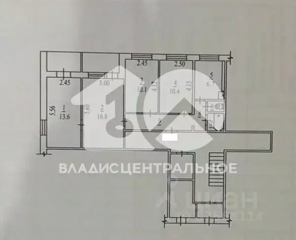 4-к кв. Новосибирская область, Бердск ул. Рогачева, 24 (70.0 м) - Фото 1