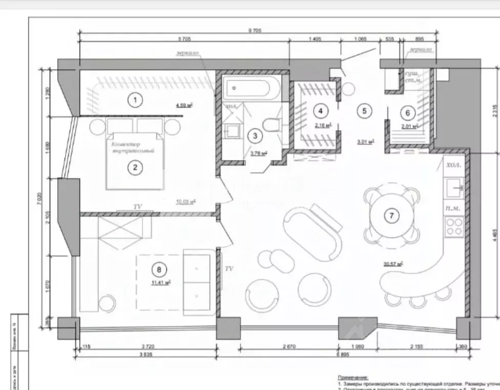 3-к кв. Москва ул. Палиха, 4 (70.0 м) - Фото 2