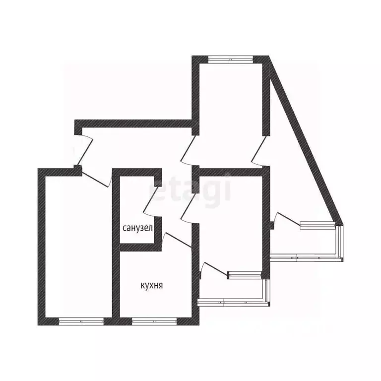 4-к кв. Курская область, Курск Студенческая ул., 2 (85.0 м) - Фото 2