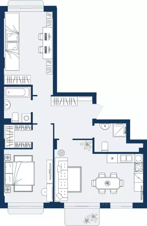 3-к кв. Дагестан, Махачкала Ипподром мкр,  (74.55 м) - Фото 1