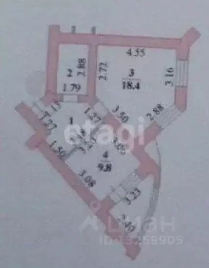 1-к кв. Липецкая область, Липецк ул. С.С. Бехтеева, 4 (39.0 м) - Фото 2