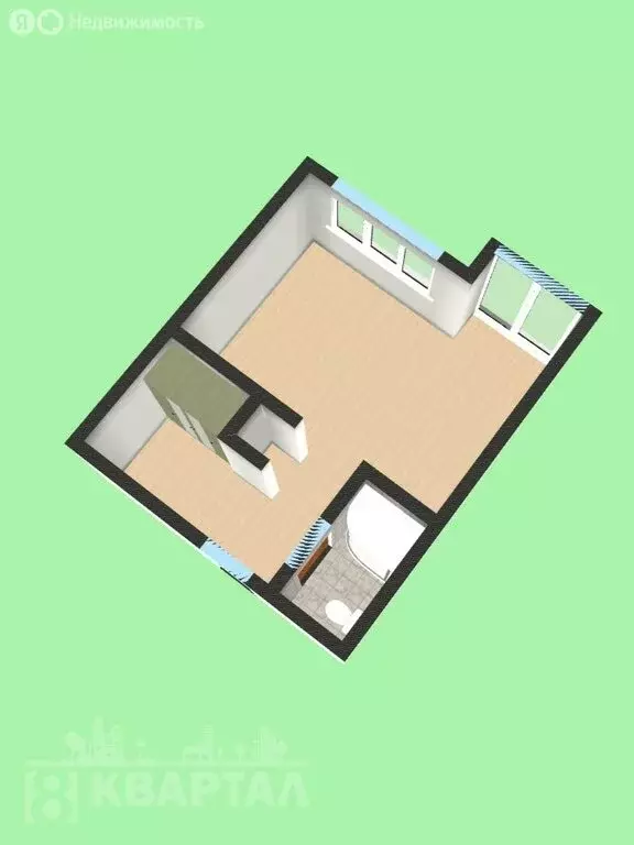 1-комнатная квартира: Новороссийск, улица Видова, 121Ак1 (35 м) - Фото 1