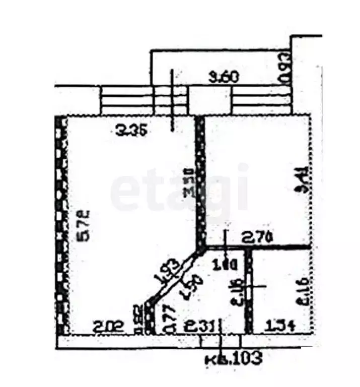 1-комнатная квартира: Черногорск, улица Генерала Тихонова, 6Бк1 (33.7 ... - Фото 1