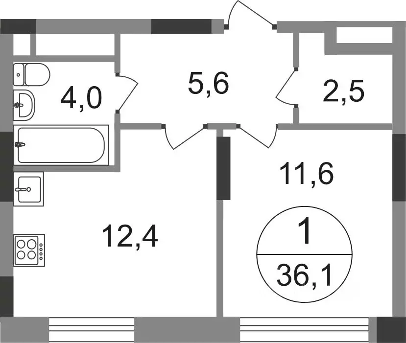 1-к кв. Москва Переделкино Ближнее мкр, 17-й кв-л, к1 (36.1 м) - Фото 0