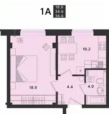 1-к кв. Псковская область, Псковский район, Завеличенская волость, д. ... - Фото 1