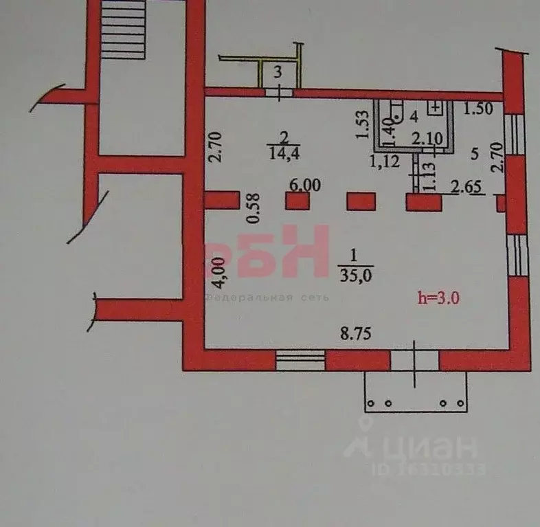Торговая площадь в Пензенская область, Пенза ул. Циолковского (60 м) - Фото 2