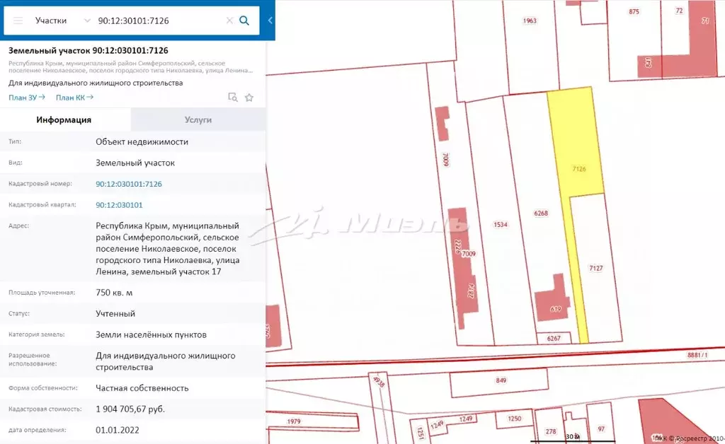 Кадастровая карта уфимский район николаевка