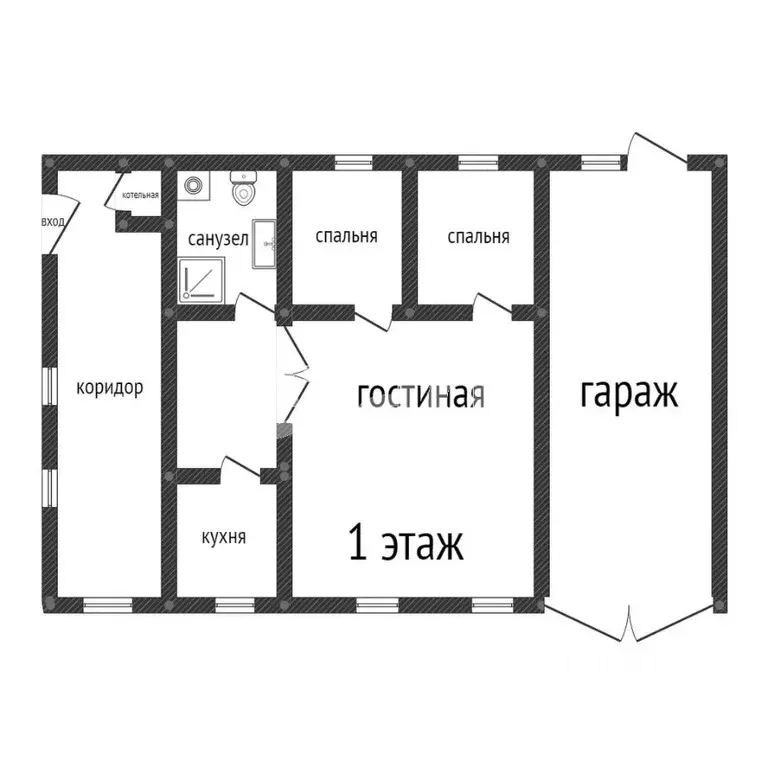 Дом в Челябинская область, Кыштым ул. Калинина, 2 (82 м) - Фото 1