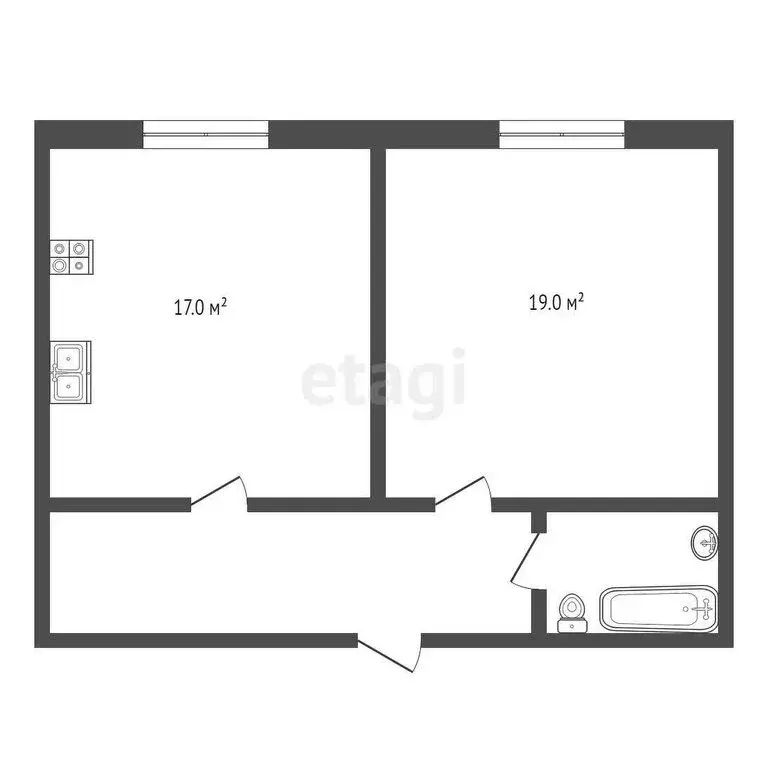 1-комнатная квартира: Пятигорск, улица Нежнова, 21К5 (49 м) - Фото 0