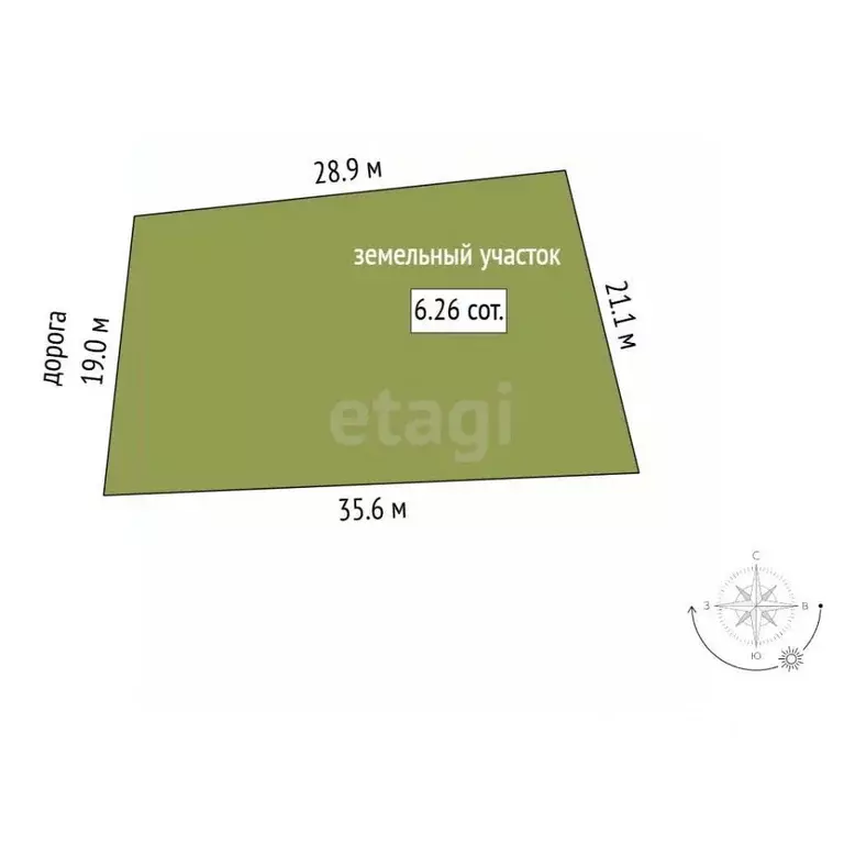 Участок в Мордовия, Саранск Крестьянская ул., 95 (6.26 сот.) - Фото 2