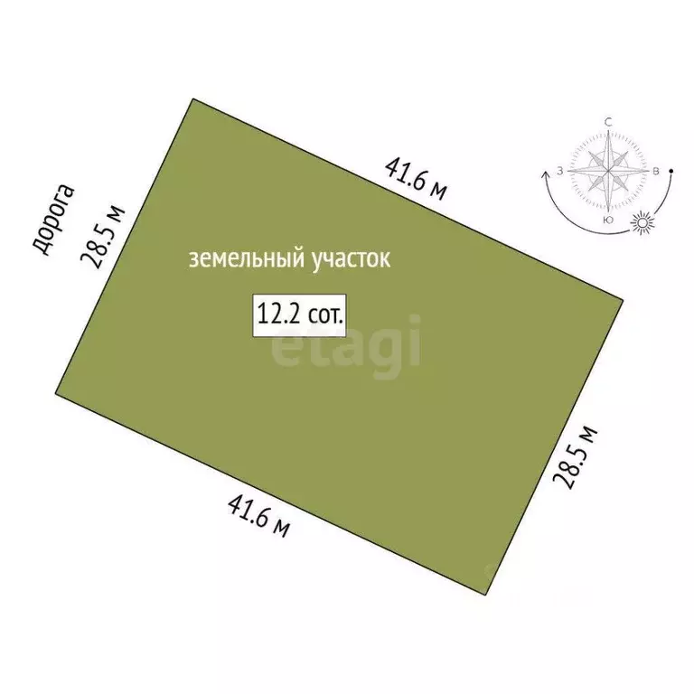 Участок в Тюменская область, Тюменский район, д. Головина  (12.0 сот.) - Фото 1