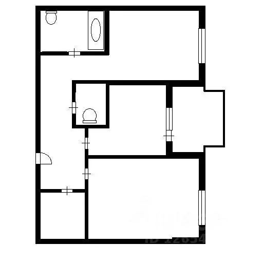 2-к кв. Новосибирская область, Новосибирск Большевистская ул., 96 ... - Фото 2