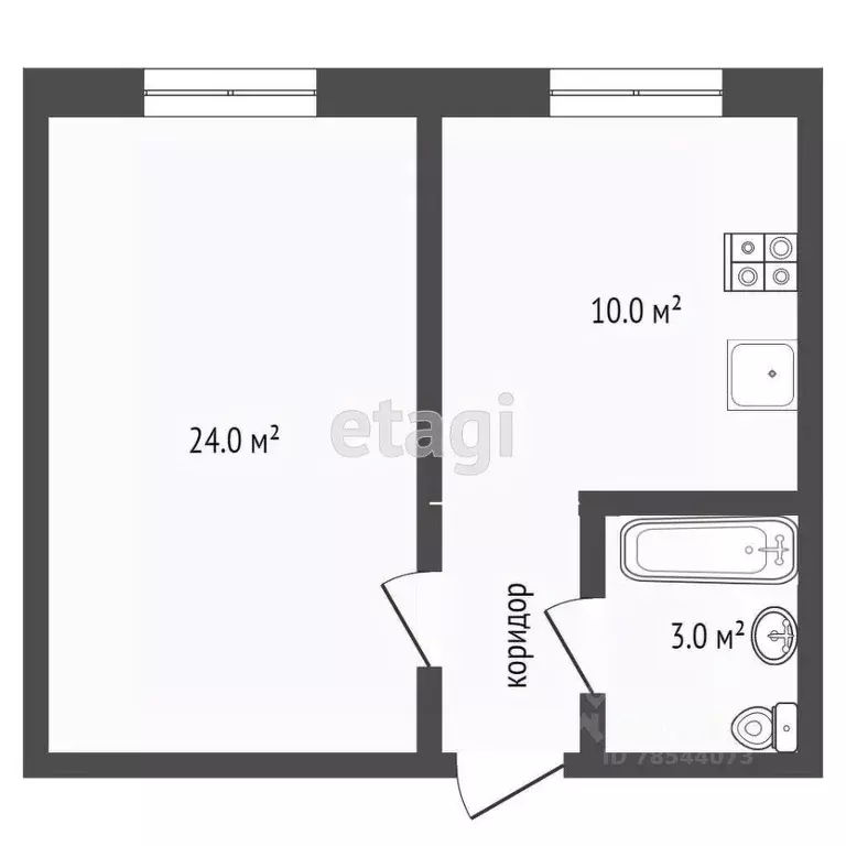 1-к кв. Оренбургская область, Оренбург Беляевская ул., 15 (38.8 м) - Фото 1