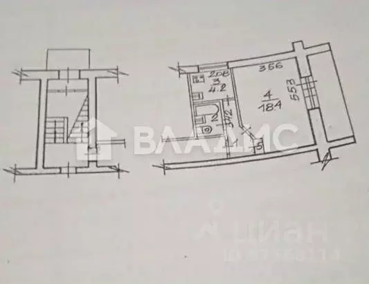 1-к кв. Новосибирская область, Новосибирск ул. Доватора, 19/4 (29.0 м) - Фото 1