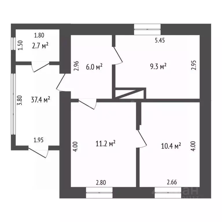 Дом в Севастополь с. Фруктовое, ул. Пушкина, 18 (67 м) - Фото 2