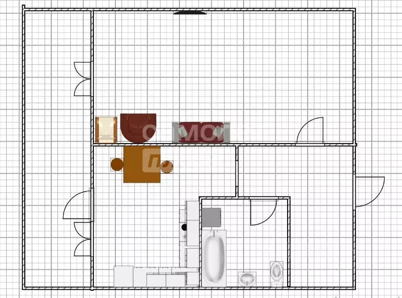 1-к кв. Ульяновская область, Ульяновск ул. Карбышева, 11 (34.9 м) - Фото 2