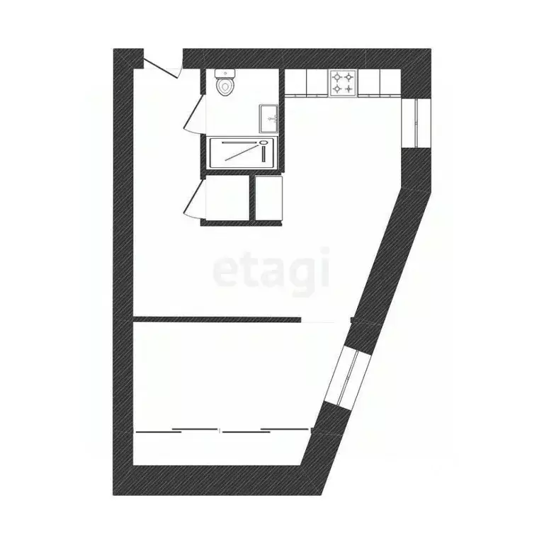 2-к кв. Ульяновская область, Ульяновск ул. Радищева, 74 (46.4 м) - Фото 2