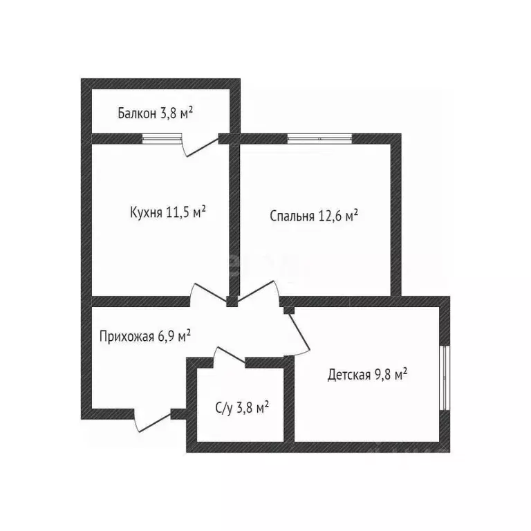 2-к кв. Краснодарский край, Краснодар ул. Даниила Смоляна, 71к3 (46.0 ... - Фото 0