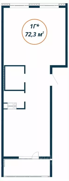 1-к кв. Приморский край, Находка  (72.3 м) - Фото 1