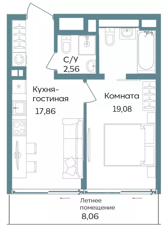 2-к кв. Крым, Саки ул. Морская (47.56 м) - Фото 0