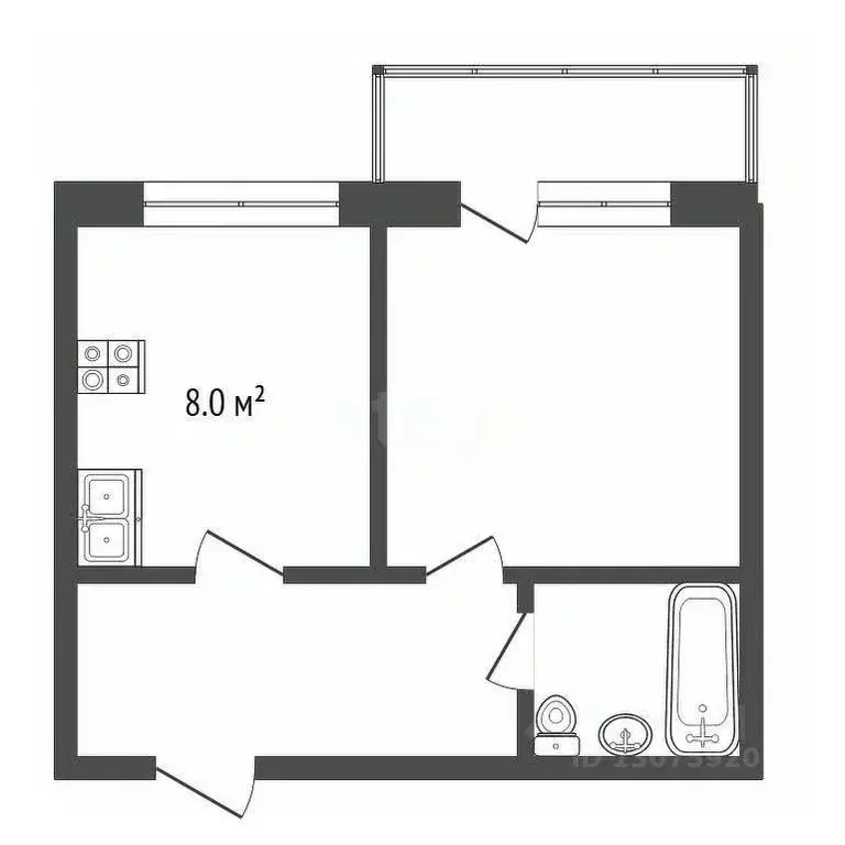 1-к кв. Ярославская область, Рыбинск Малиновская ул., 56 (36.0 м) - Фото 2
