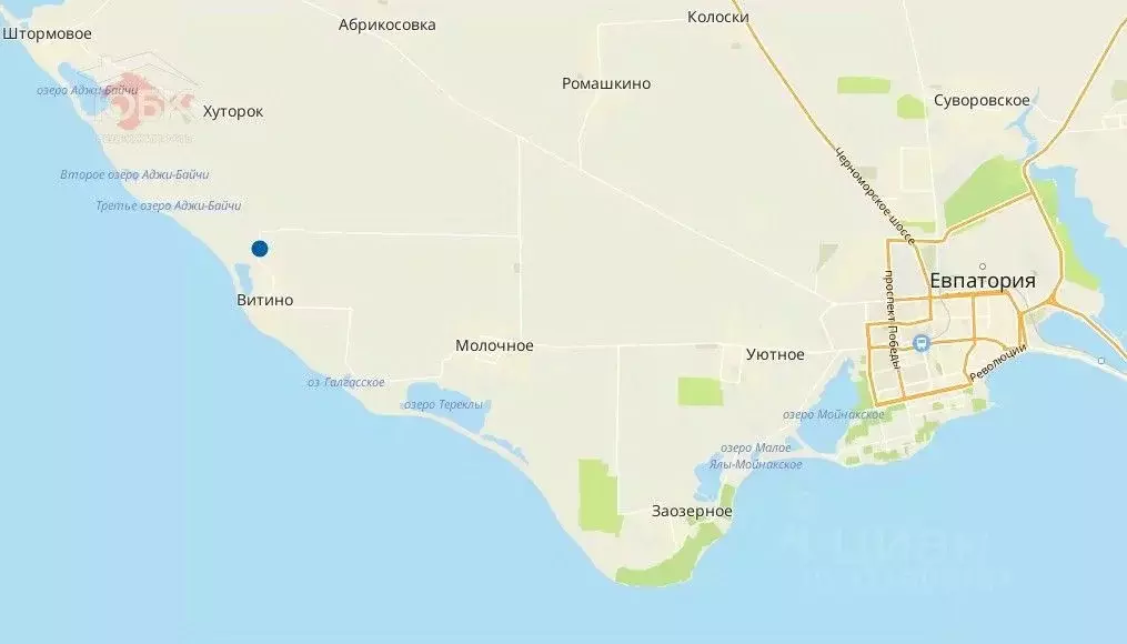 Участок в Крым, Сакский район, Молочненское с/пос, с. Витино уч2 (8.0 ... - Фото 0