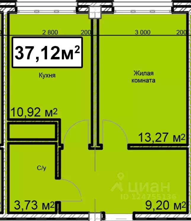 1-к кв. Ставропольский край, Ессентуки ул. Благодатная, 22к3 (37.12 м) - Фото 0