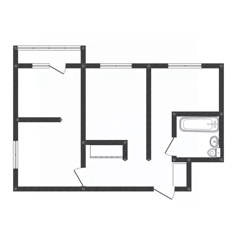 2-к кв. Курганская область, Курган ул. МАКСИМА ГОРЬКОГО, 151 (42.8 м) - Фото 2