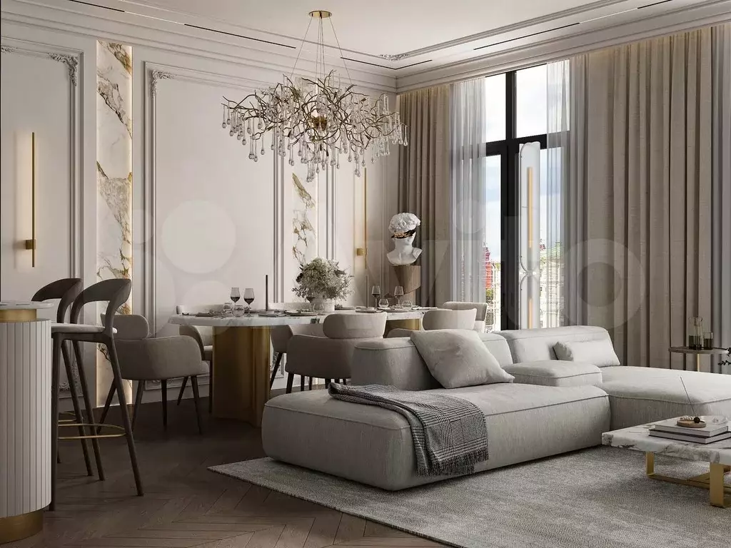 4-к. квартира, 150 м, 2/7 эт. - Фото 1
