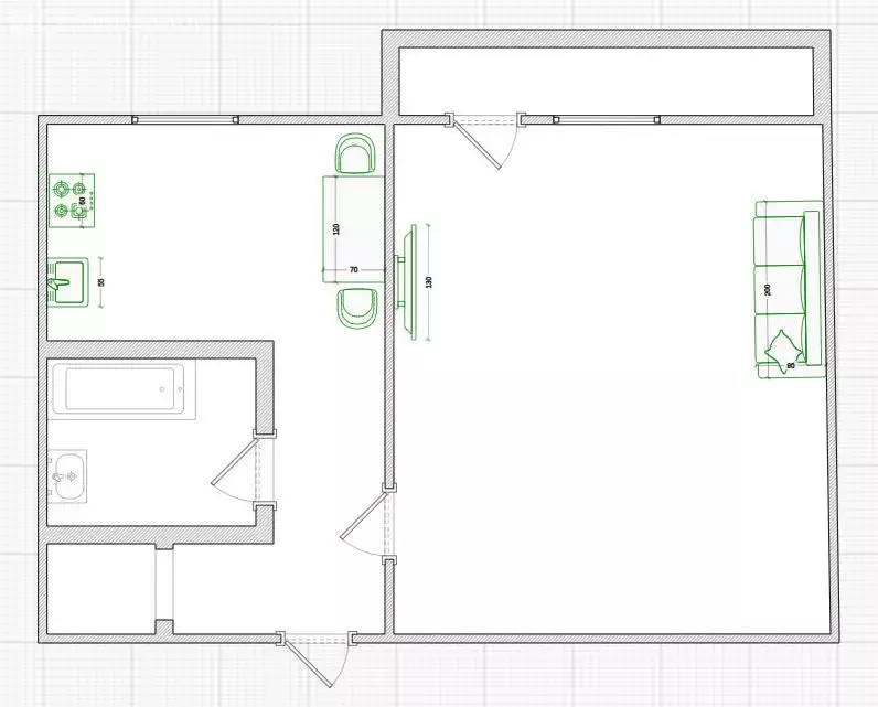 1-комнатная квартира: Кострома, микрорайон Паново, 25 (33.2 м) - Фото 1