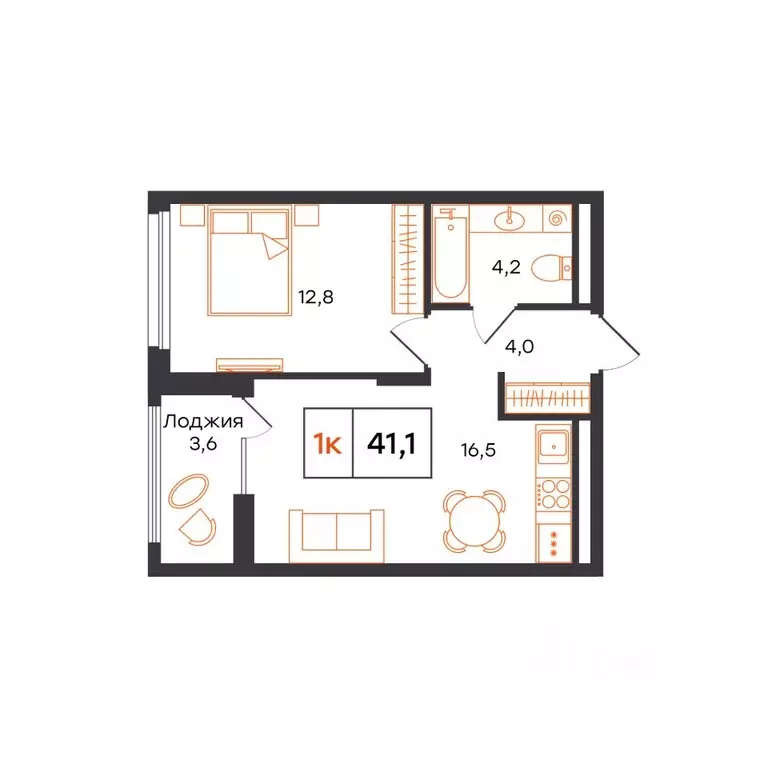 1-к кв. Свердловская область, Нижний Тагил 1-й кв-л, Александровский ... - Фото 1