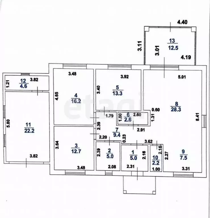 Дом в Подстепки, Больничный переулок (153 м) - Фото 1