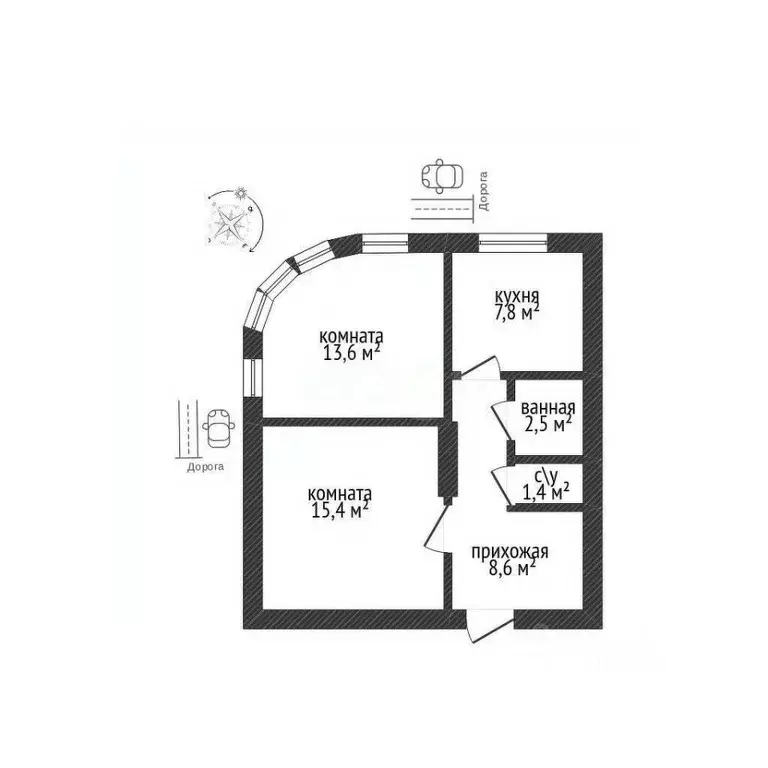 2-к кв. Адыгея, Майкоп Краснооктябрьская ул., 19 (49.5 м) - Фото 1