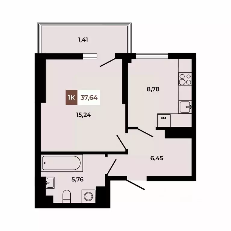 1-к кв. Ростовская область, Аксайский район, Щепкинское с/пос, пос. ... - Фото 1