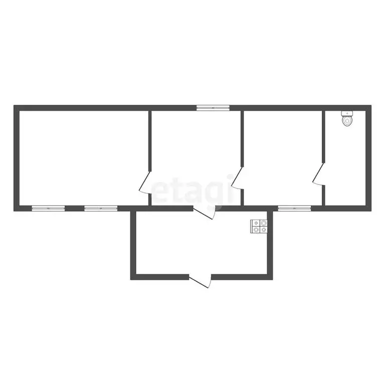 Дом в Троицк, Подгорная улица (66.7 м) - Фото 2