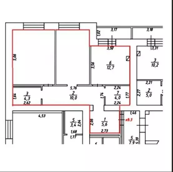 2-комнатная квартира: Кострома, 7-й Окружной проезд, 5 (74.3 м) - Фото 1