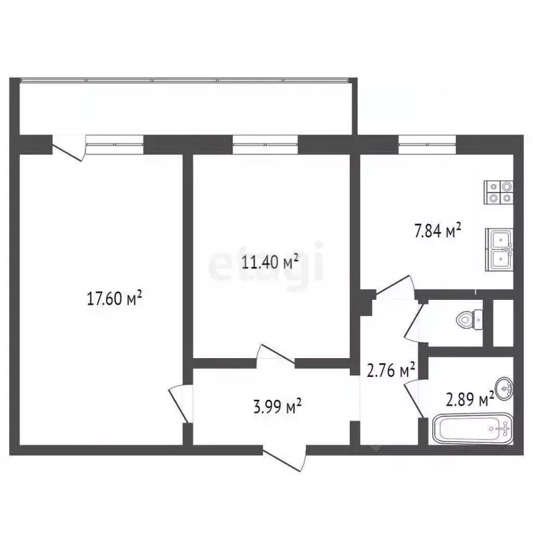3-к кв. Псковская область, Печоры ул. Ленина, 28 (55.0 м) - Фото 0