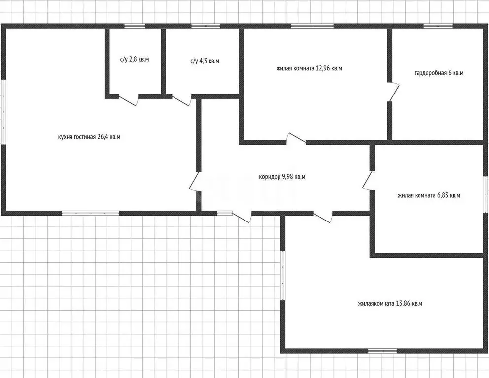 Дом в Козет, улица Андрухаева, 6/1 (89 м) - Фото 1