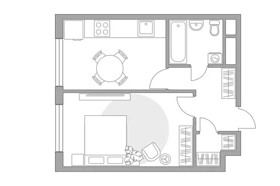 1-комнатная квартира: Одинцовский городской округ, территориальное ... - Фото 1